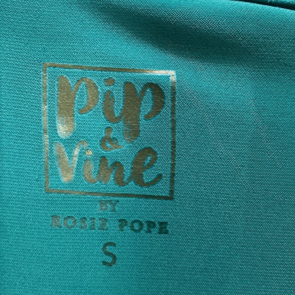 Pip&Vine By Rosie Pope Maternity Green Long Sleeve Wrap Dress - Picture 7 of 11